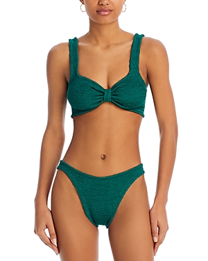 Hunza G Bonnie Smocked Bikini Top & Bottom