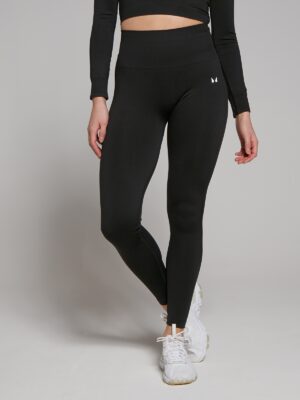 MP Women's Shape Seamless 7/8 Leggings - Black - L