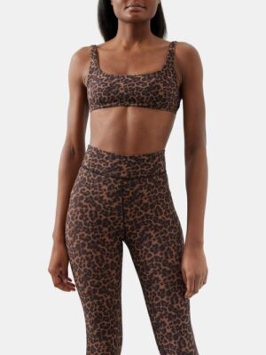 The Upside - Biarritz Rory Leopard-print Sports Bra - Womens - Leopard