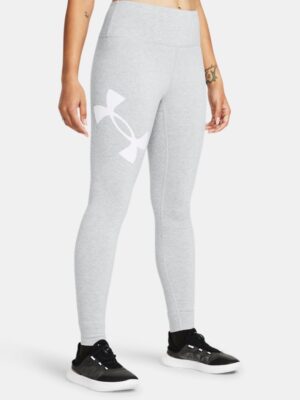 Women's Under Armour Campus Leggings Mod Gray Light Heather / White M