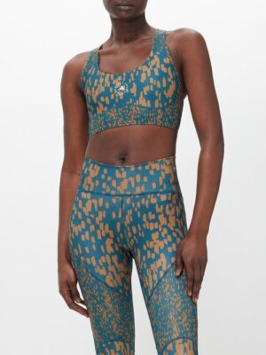 Adidas By Stella Mccartney - Truepurpose Power Medium-support Sports Bra - Womens - Blue Print