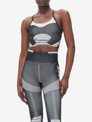 Adidas By Stella Mccartney - Truestrength Medium-impact Sports Bra - Womens - Black White