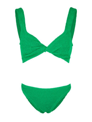 Hunza G Juno Seersucker Bikini - Green - One Size