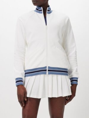 The Upside - Bounce Quinn Organic-cotton Track Jacket - Womens - White - M