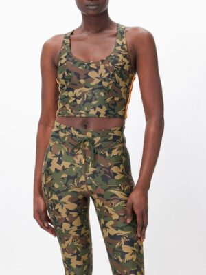 The Upside - Margot Camouflage-print Sports Bra - Womens - Camo