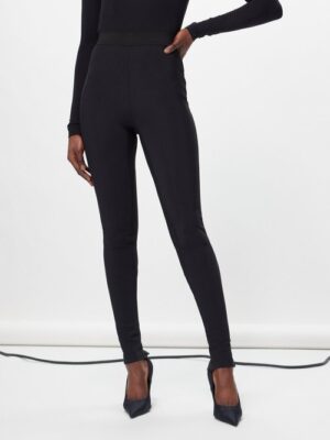 Wardrobe. nyc - Release 15 Zipped-cuffs Jersey Leggings - Womens - Black